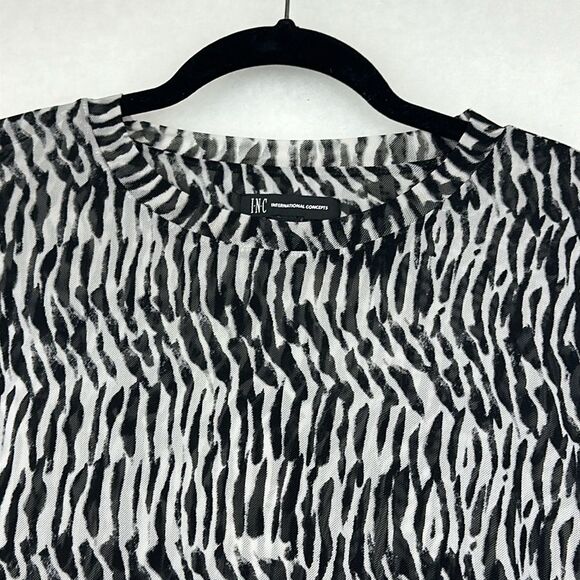 INC Mesh Fixture Top With Long Sleeves Sz XXL - Picture 4 of 9